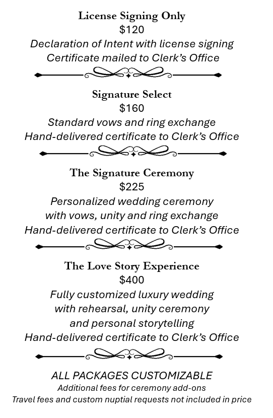 Wedding Pricing